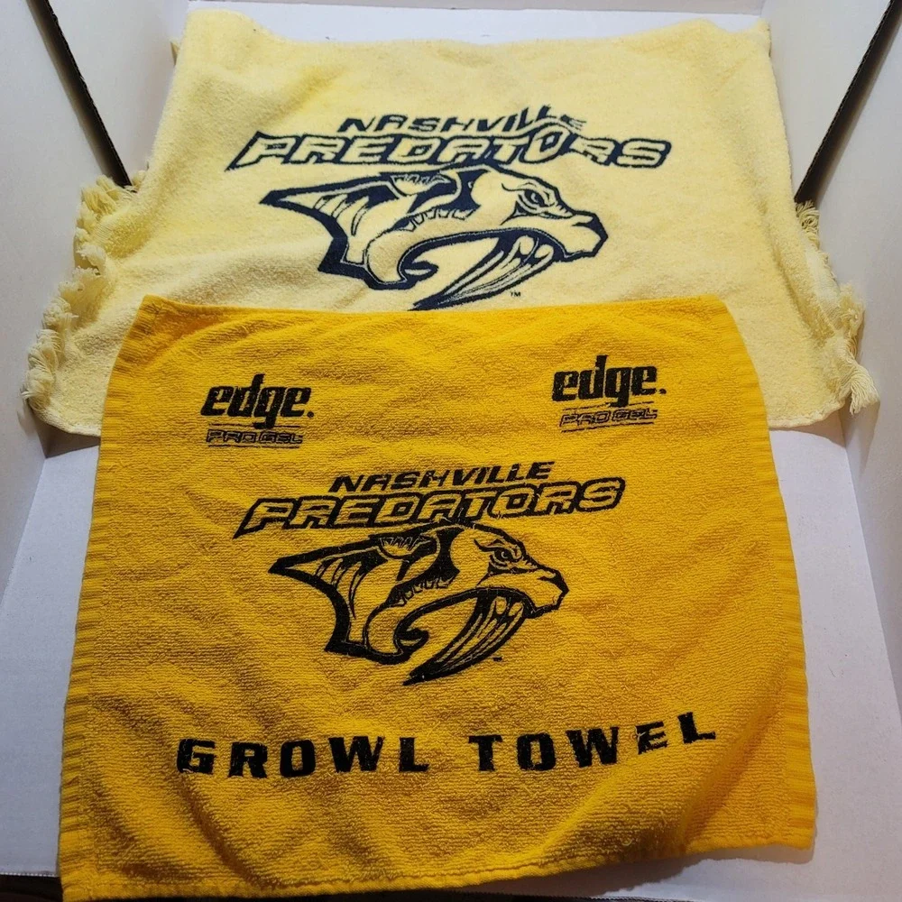 Set of 2 Nashville Predators Growl Towels Yellow 14